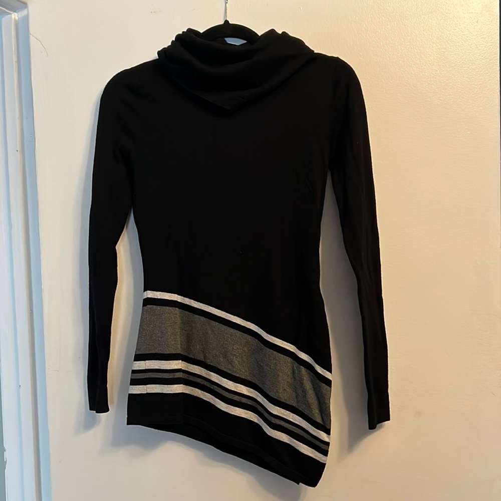 Venus XS Turtleneck Asymmetrical Tunic Sweater